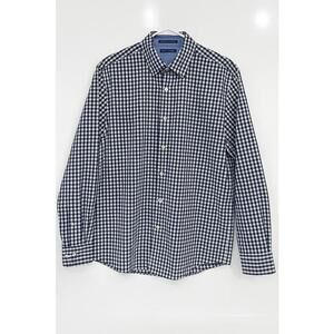 🌸Tommy Hilfiger Men’s Gingham Check Button-Down Shirt – Size Large BIN F
